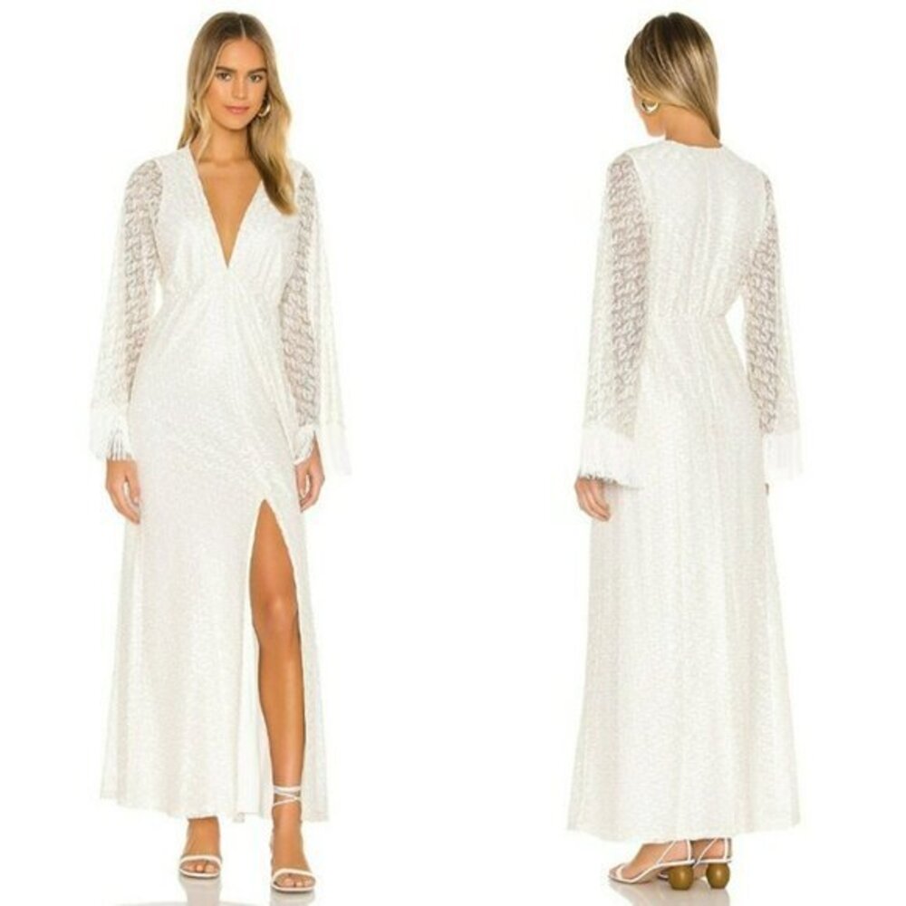 House of Harlow 1960 xREVOLVE Priya Maxi Dress - White